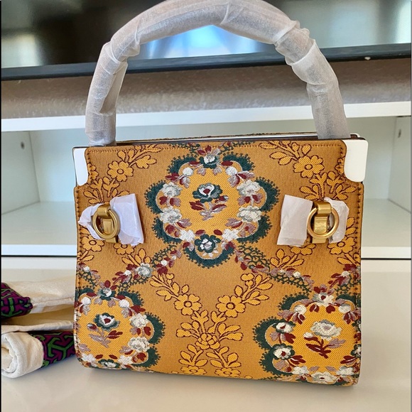 🚫SOLD🚫🌈NEW🏵Tory Burch Lee Radziwill petite double bag/satchel bag/crossbody - Picture 5 of 16